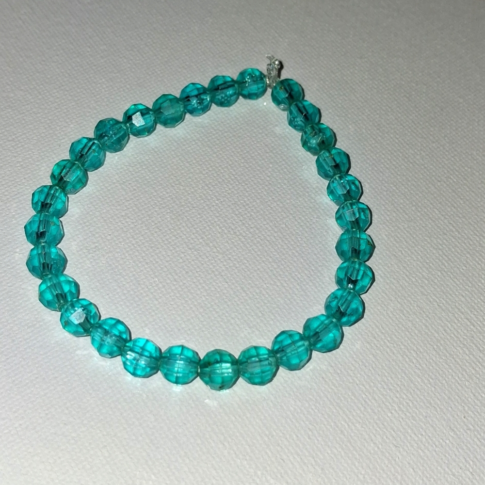 Ocean Blue Beaded Bracelet